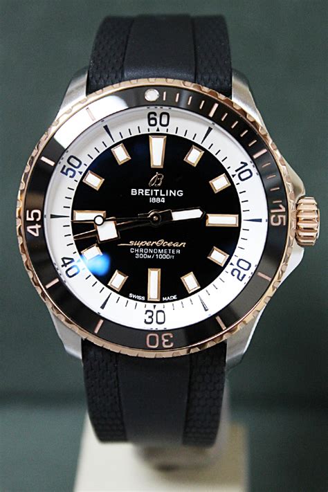 two tone breitling superocean band|breitling superocean family.